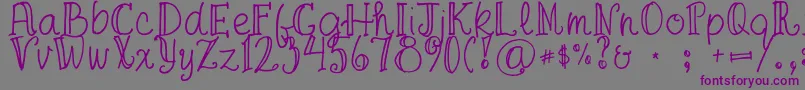 FgaprilTrial-Schriftart – Violette Schriften auf grauem Hintergrund