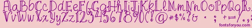 FgaprilTrial Font – Purple Fonts on Pink Background