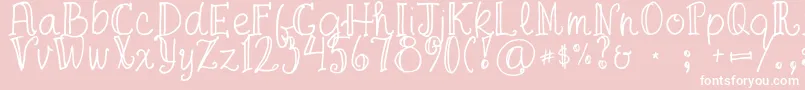 FgaprilTrial Font – White Fonts on Pink Background