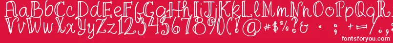 FgaprilTrial Font – White Fonts on Red Background