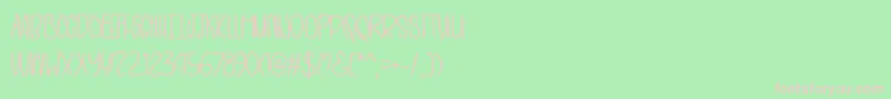 HotAndBlackTeaOtf Font – Pink Fonts on Green Background