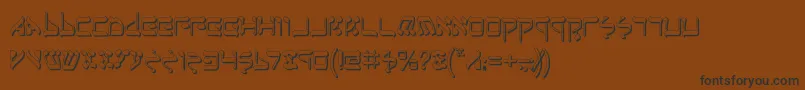 Jerufs Font – Black Fonts on Brown Background