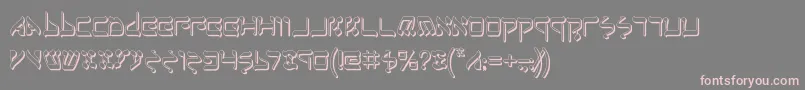 Jerufs Font – Pink Fonts on Gray Background