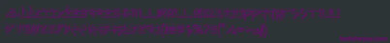 Jerufs Font – Purple Fonts on Black Background