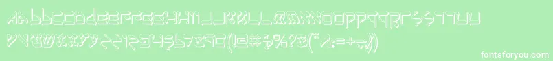 Jerufs Font – White Fonts on Green Background