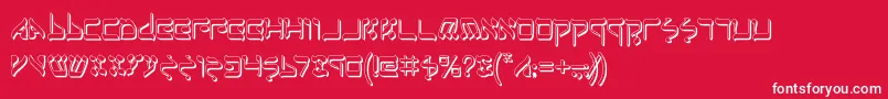 Jerufs Font – White Fonts on Red Background