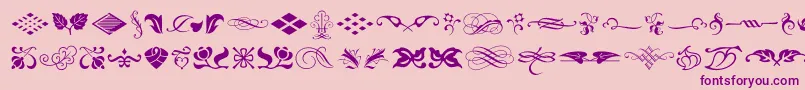 More about TypeEmbellishmentsOneLetPlain.1.0 Font TypeEmbellishmentsOneLetPlain.1.0 Font – Purple Fonts on Pink Background