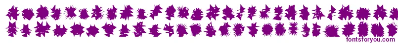 Shehab Font – Purple Fonts on White Background