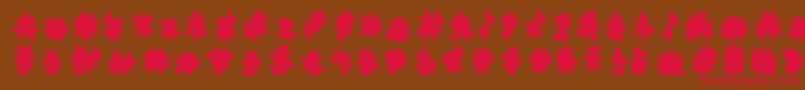 Shehab Font – Red Fonts on Brown Background