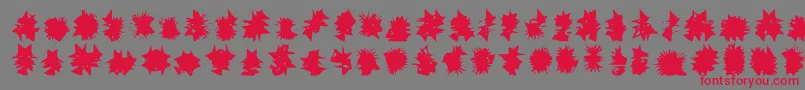 Shehab-Schriftart – Rote Schriften auf grauem Hintergrund