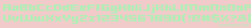 Hooge0563 Font – Green Fonts on Pink Background