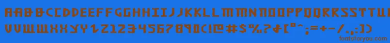 KhazadDumExpanded Font – Brown Fonts on Blue Background