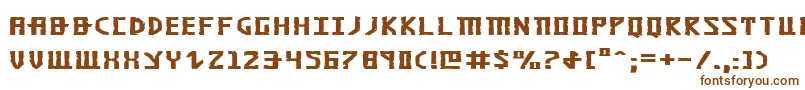 KhazadDumExpanded-fontti – ruskeat fontit valkoisella taustalla