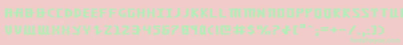 KhazadDumExpanded Font – Green Fonts on Pink Background