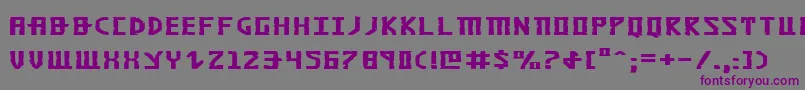 Шрифт KhazadDumExpanded – фиолетовые шрифты на сером фоне