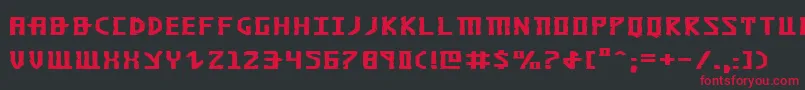 KhazadDumExpanded Font – Red Fonts on Black Background