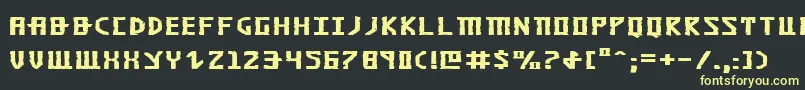 KhazadDumExpanded Font – Yellow Fonts on Black Background