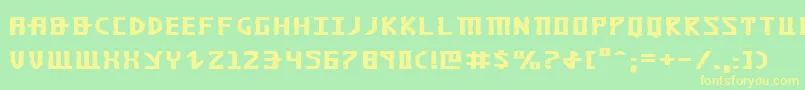 fuente KhazadDumExpanded – Fuentes Amarillas Sobre Fondo Verde