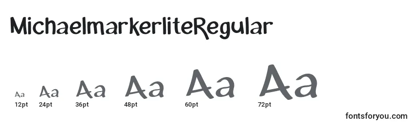 MichaelmarkerliteRegular font sizes