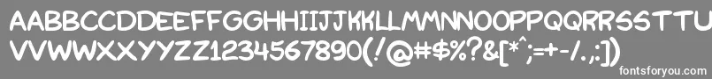 フォントRedkost – 灰色の背景に白い文字