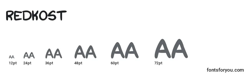 Redkost Font Sizes