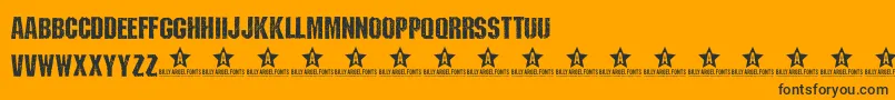 WhyTrial Font – Black Fonts on Orange Background