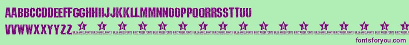 WhyTrial Font – Purple Fonts on Green Background