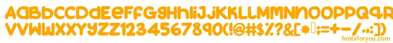 Beeyourshelf-Schriftart – Orangefarbene Schriften