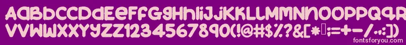 More about Beeyourshelf Font Beeyourshelf Font – Pink Fonts on Purple Background