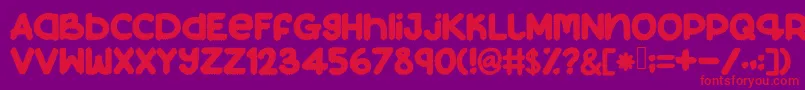 En savoir plus sur la police Beeyourshelf Police Beeyourshelf – polices rouges sur fond violet