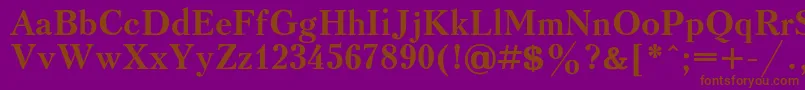 KudrashovcBold Font – Brown Fonts on Purple Background