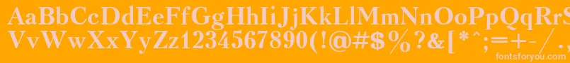 KudrashovcBold Font – Pink Fonts on Orange Background