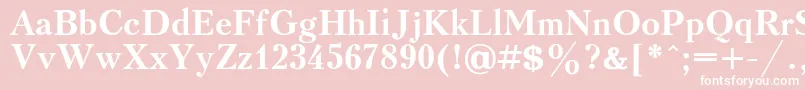 KudrashovcBold Font – White Fonts on Pink Background