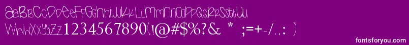 Nextok Font – White Fonts on Purple Background