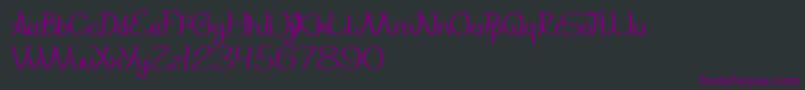 Everybody Font – Purple Fonts on Black Background