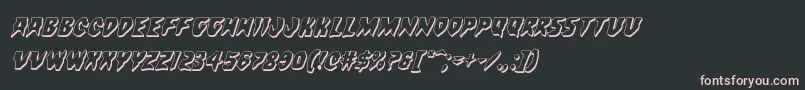 Countsuckula3Dital Font – Pink Fonts on Black Background