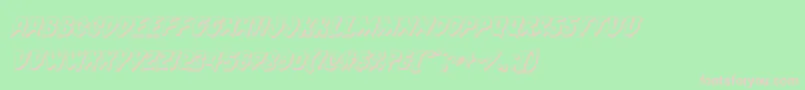 Countsuckula3Dital Font – Pink Fonts on Green Background