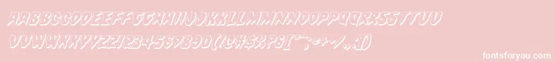 Countsuckula3Dital Font – White Fonts on Pink Background