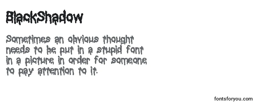 Review of the BlackShadow Font
