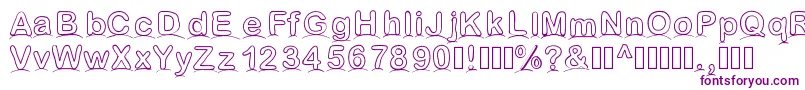 Lesdunes Font – Purple Fonts on White Background