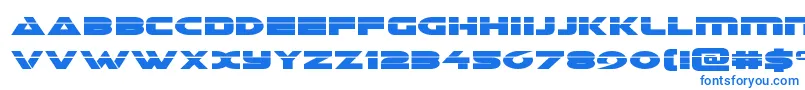 Police Galantlaser – polices bleues sur fond blanc