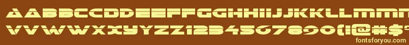 Galantlaser Font – Yellow Fonts on Brown Background