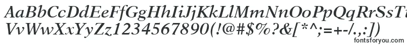 Шрифт NewAsterLtSemiBoldItalic – типографские шрифты