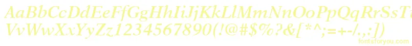 NewAsterLtSemiBoldItalic Font – Yellow Fonts