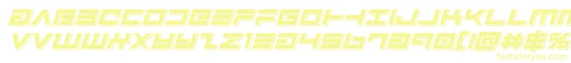 Avengerpunchital Font – Yellow Fonts on White Background