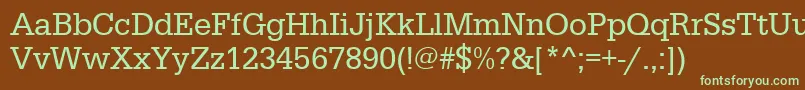 Подробнее о шрифте Urwegyptiennetnar Шрифт Urwegyptiennetnar – зелёные шрифты на коричневом фоне