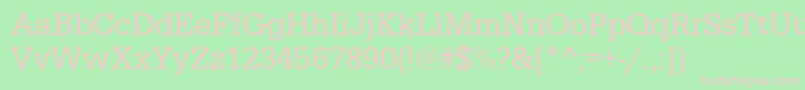 Urwegyptiennetnar Font – Pink Fonts on Green Background