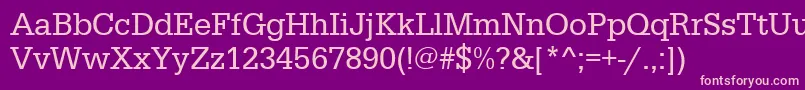 Urwegyptiennetnar Font – Pink Fonts on Purple Background