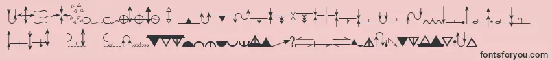 fuente EsriGeologyUsgs95525 – Fuentes Negras Sobre Fondo Rosa