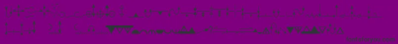 EsriGeologyUsgs95525 Font – Black Fonts on Purple Background